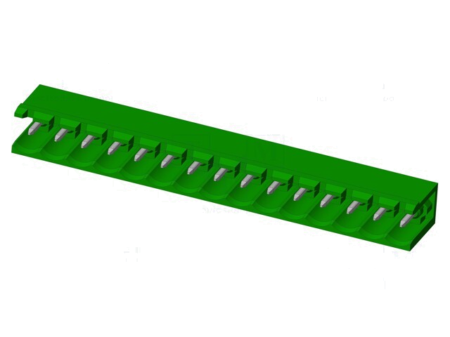 Connector: ontkoppelbare terminal strip; contact; mannelijk Connector: ontkoppelbare terminal strip; contact; mannelijk